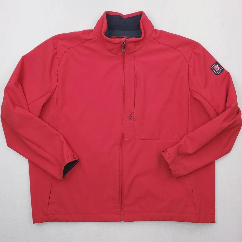 Chick-fil-A Jacket Mens 3XL Red Softshell Breathable Water Wind Resistant